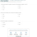 Quiz  Worksheet  Writing  Graphing Standard Form Linear Equations