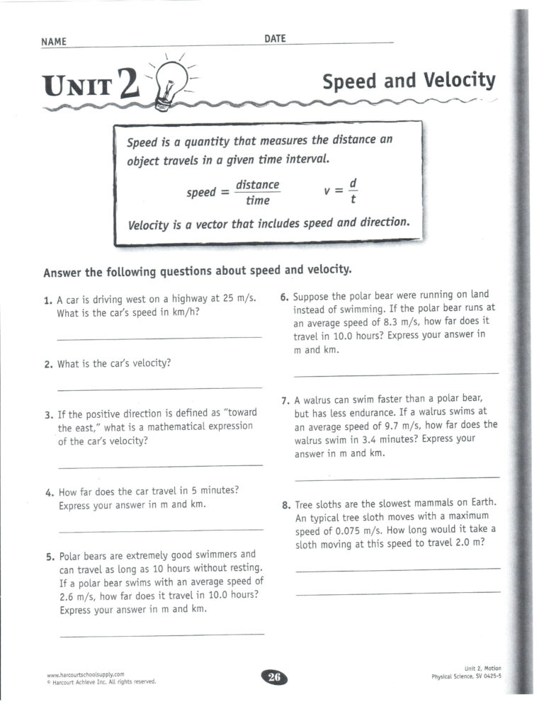 Enzyme Reactions Worksheet Answer Key