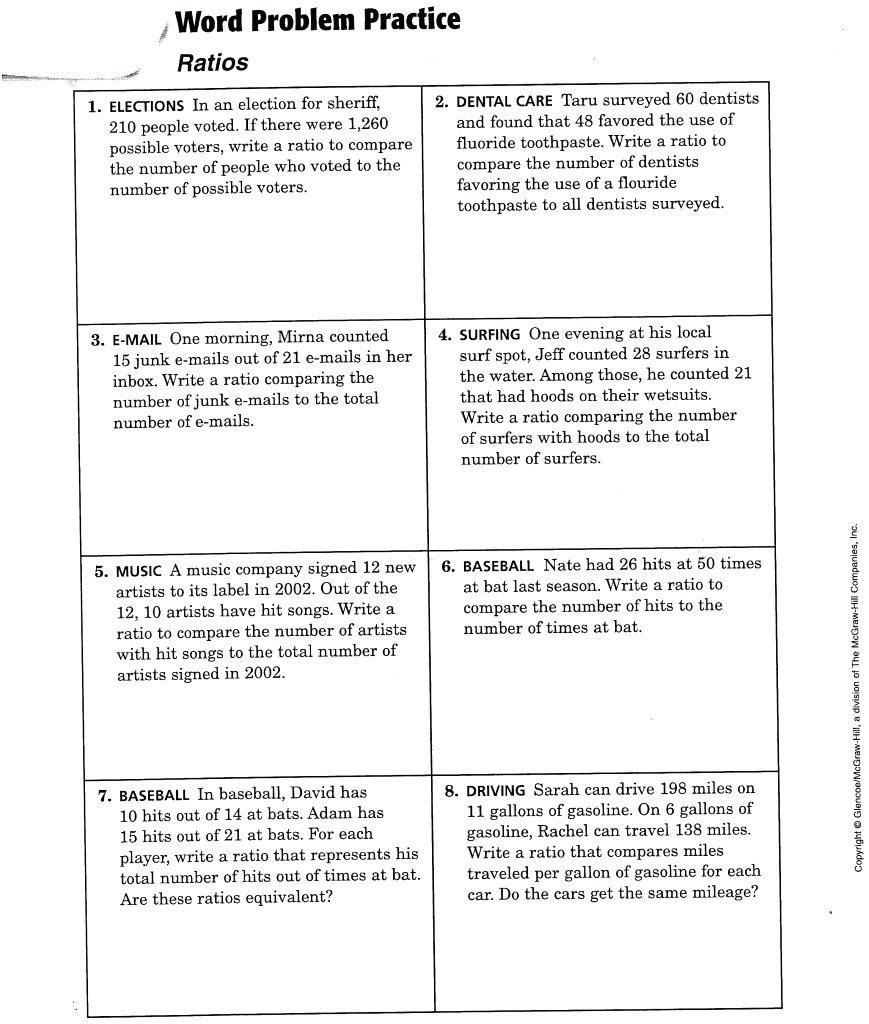 ratio and proportion problems worksheet free preschool