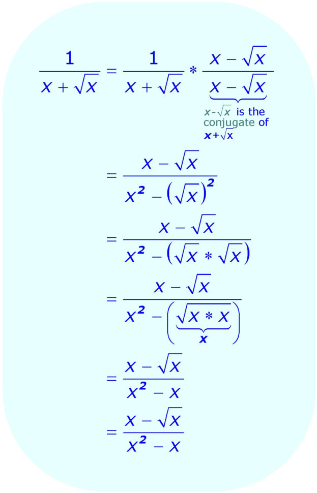 Rationalizing Denominators Worksheet Subtraction With