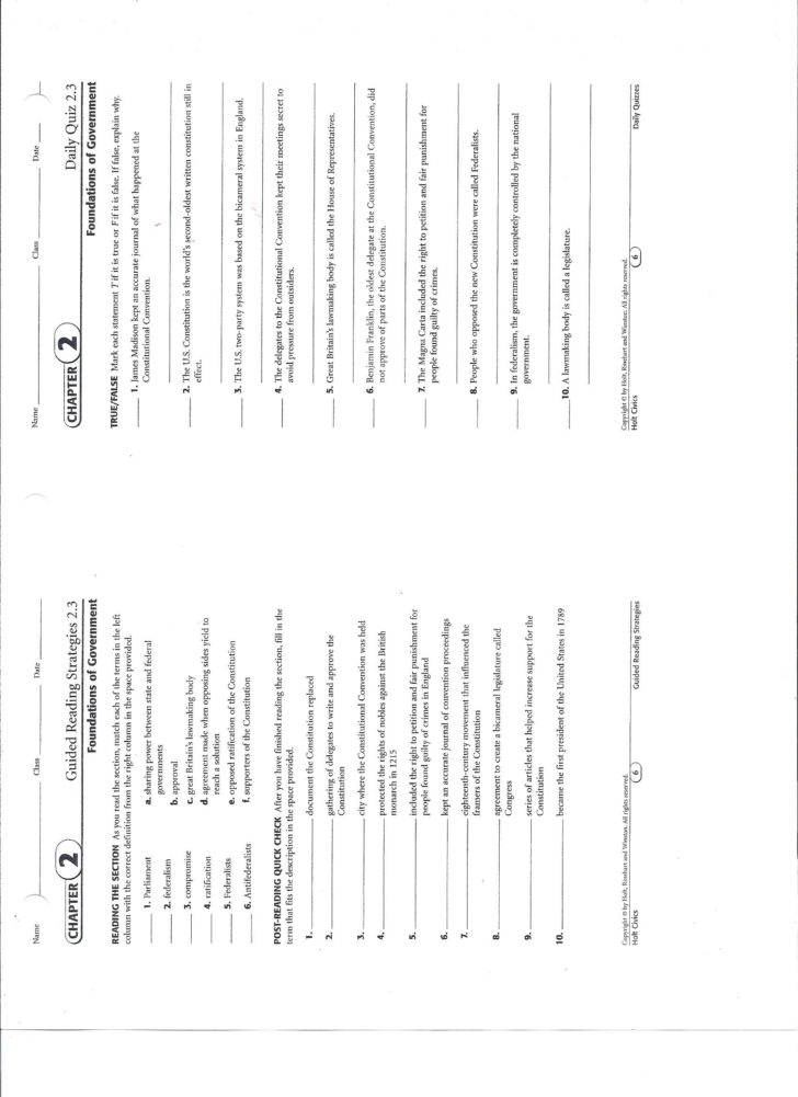 Chapter 5 Section 2 The Two Party System Worksheet Answers