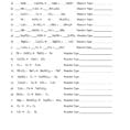 Reaction Types Worksheet Oaklandeffect Chemical Reactions