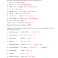 Reactions In Aqueous Solutions Worksheet Answers  Lobo Black