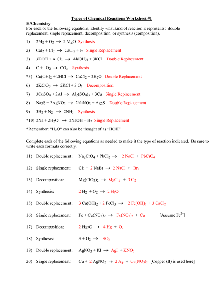 Reactions In Aqueous Solutions Worksheet Answers  Lobo Black