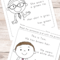 Read And Color Reading Comprehension Worksheets For Grade 1