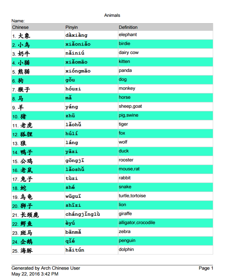 Read And Write Chinese Characters  读写汉字  学中文
