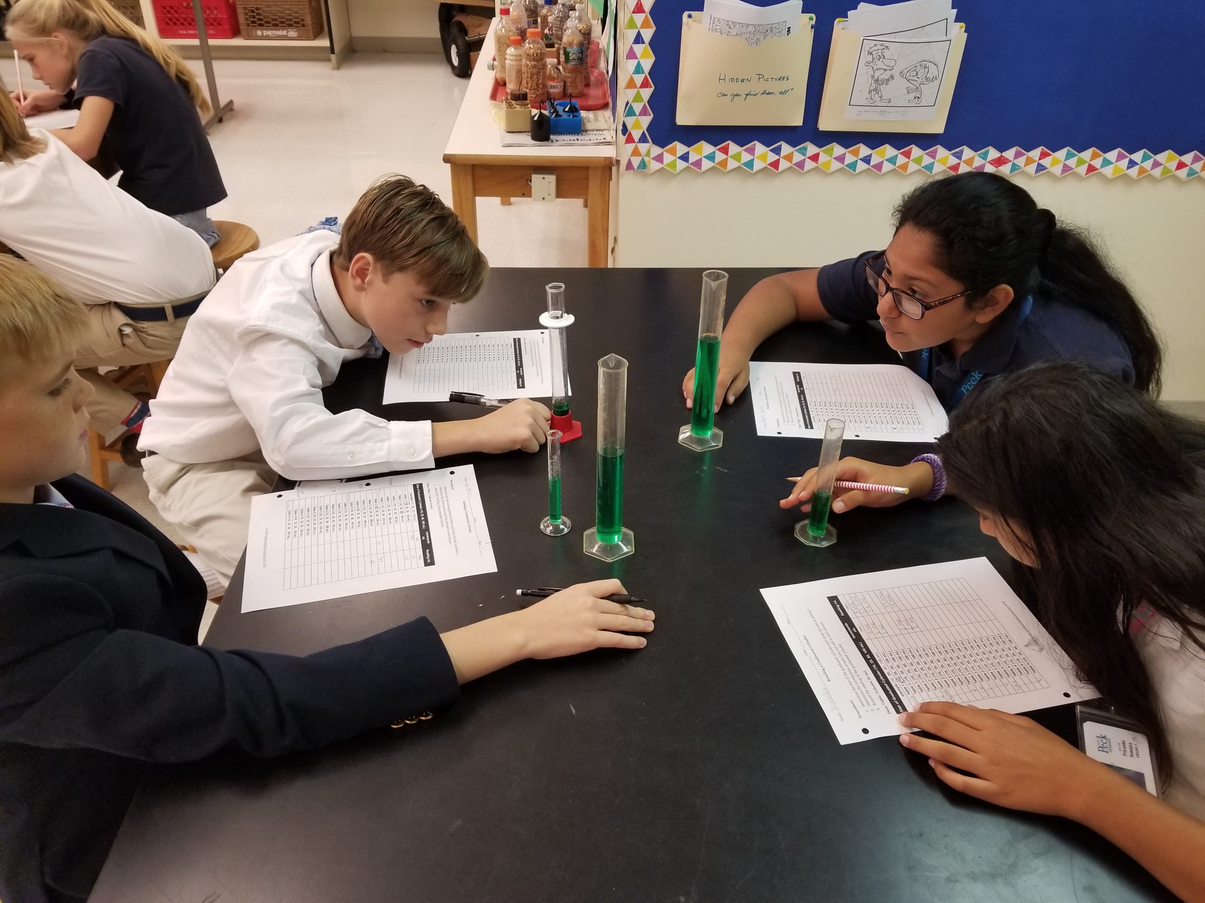 Reading A Graduated Cylinder – Rotation Stations – Middle