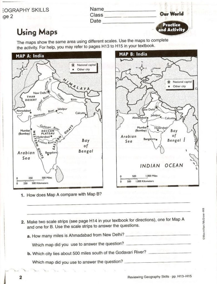 Reading A Weather Map Worksheet Answer Key