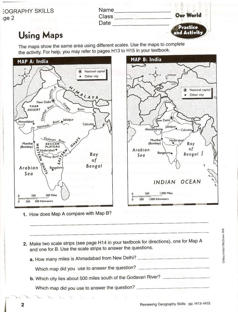 Reading A Weather Map Worksheet Db excel