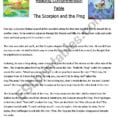 Reading Comprehension ´fable´ The Scorpion And The Frog