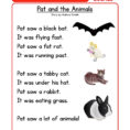 Reading Comprehension Worksheet  Pat And The Animals