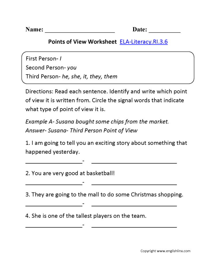 Reading Comprehension Worksheets 4Th Grade Common Core And