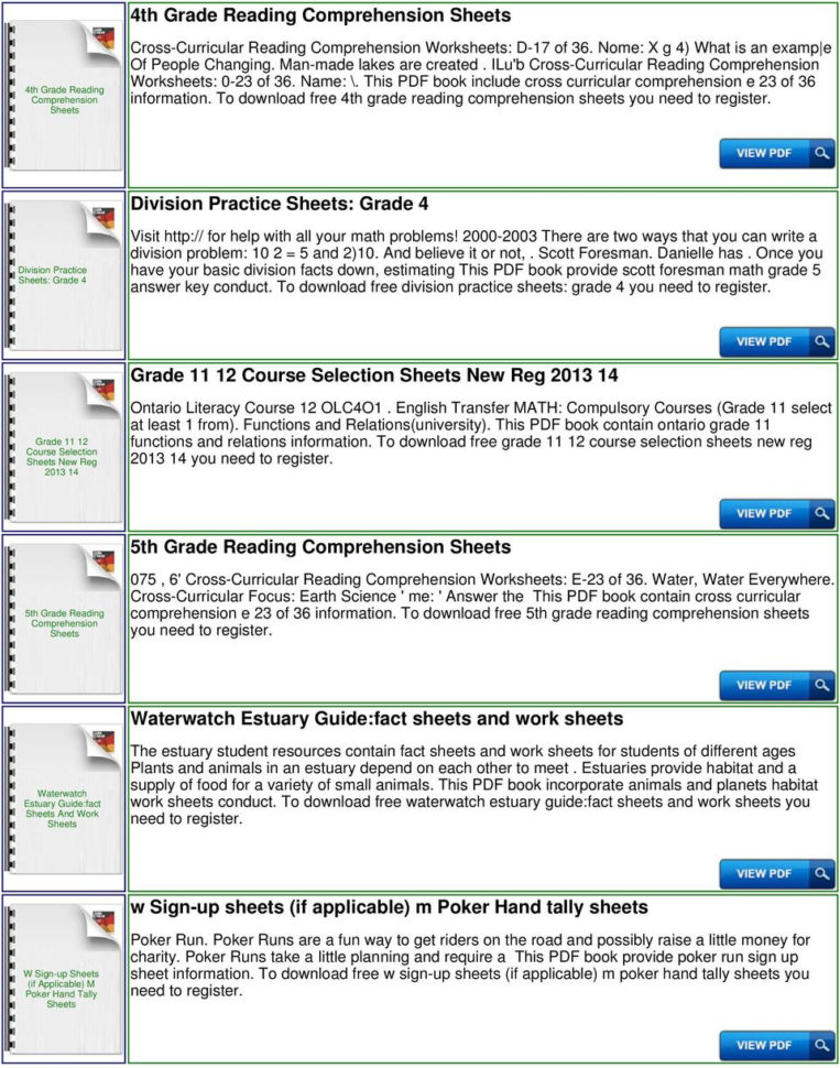 Reading Comprehension Worksheets 5Th Grade For Printable  Math