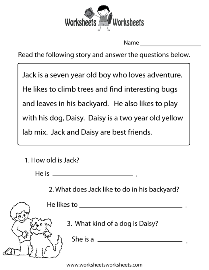 Reading Comprehension Worksheets 5Th Grade