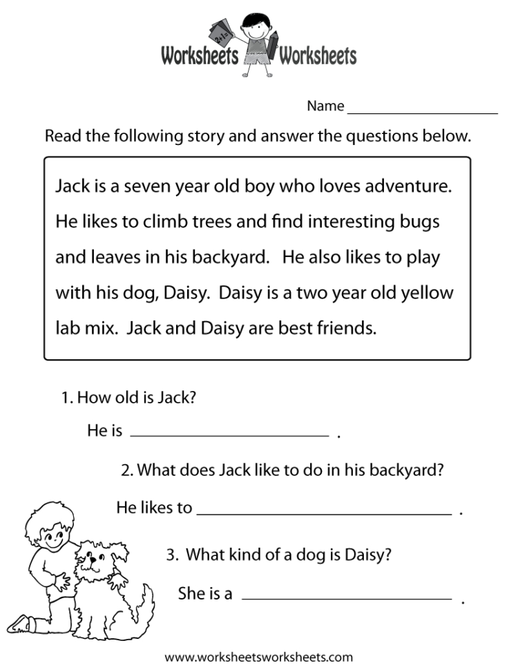 Reading Comprehension Worksheets 5Th Grade Multiple Choice