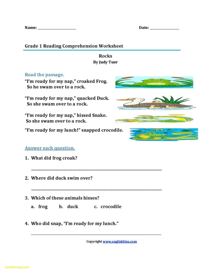 Reading Comprehension Worksheets High School — db-excel.com