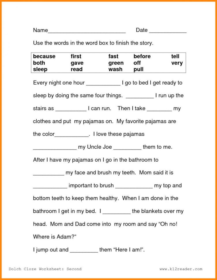 Reading Comprehension Worksheets For College Students The B