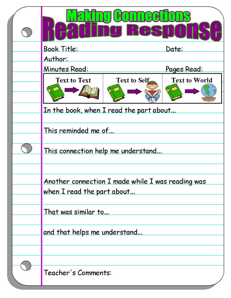 Reading Response Forms And Graphic Organizers  Scholastic