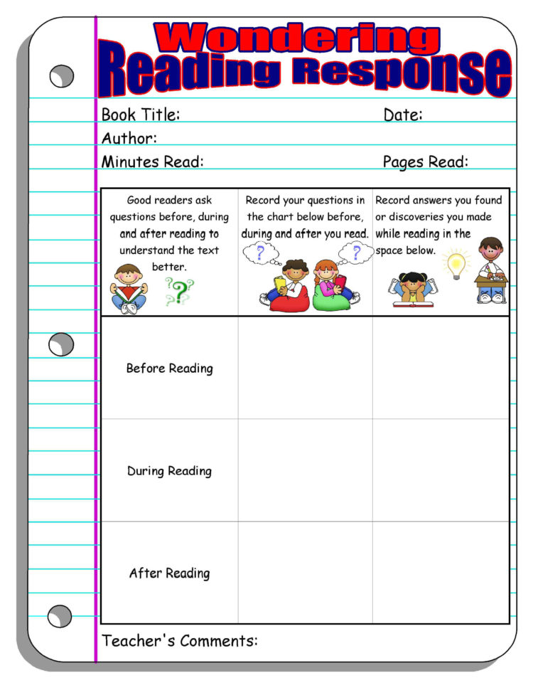 Reading Response Forms And Graphic Organizers  Scholastic