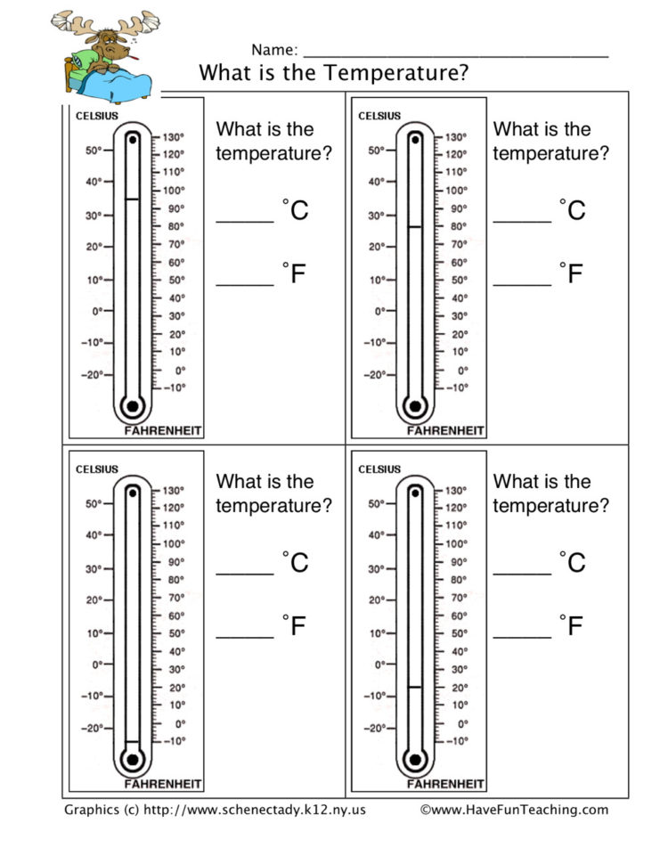 Reading Thermometers Worksheet Have Fun Teaching —