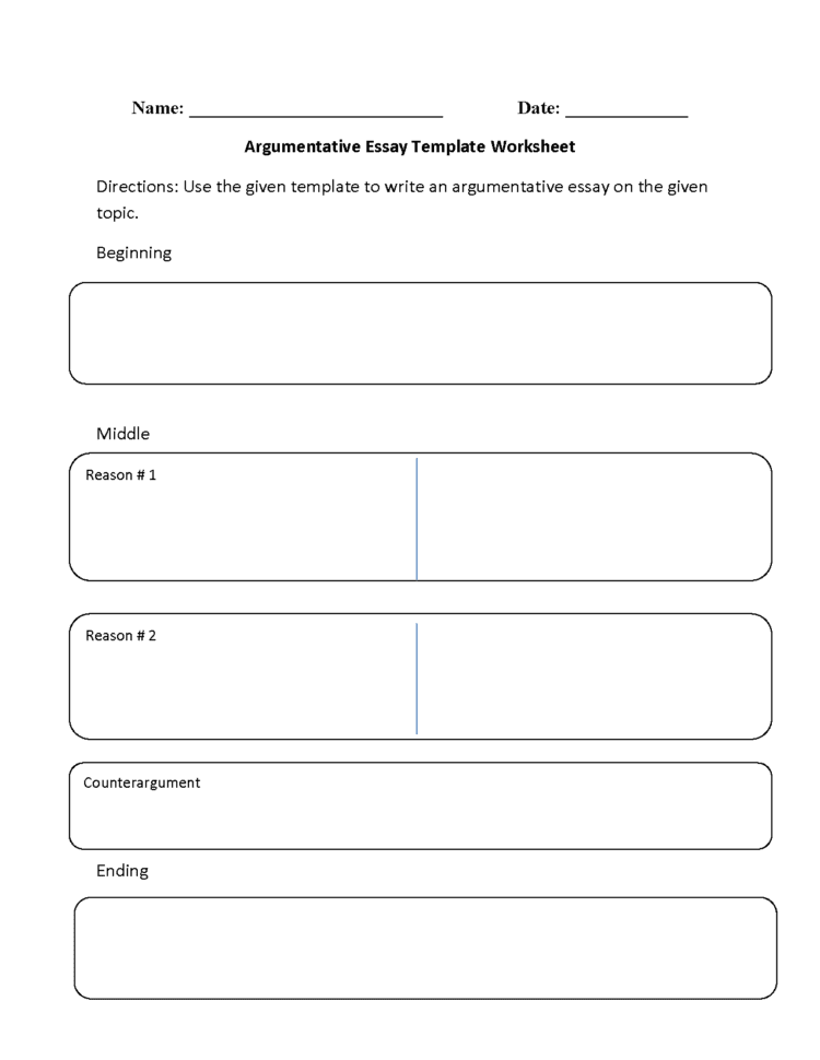 Reading Worksheets  Argumentative Worksheets