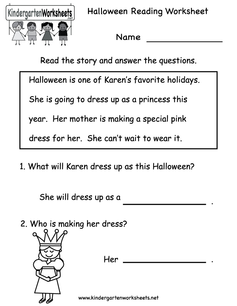 Kindergarten Reading Worksheets Pdf —