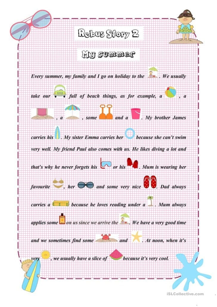 Rebus Writing Worksheets