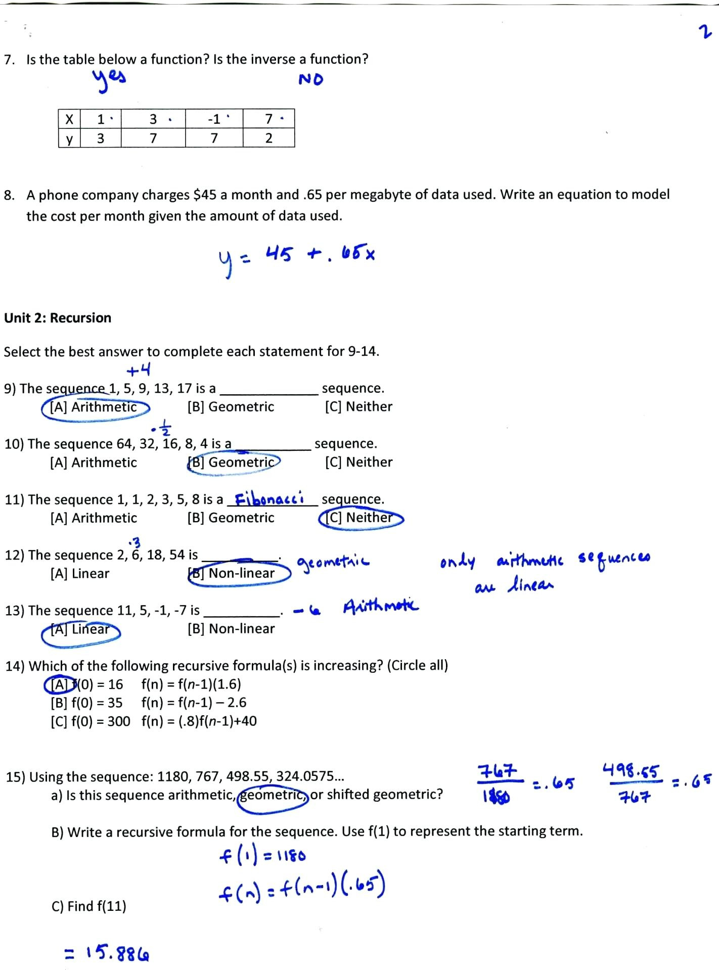 Recursive Formula Arithmetic Math Arithmetic Sequence — db-excel.com