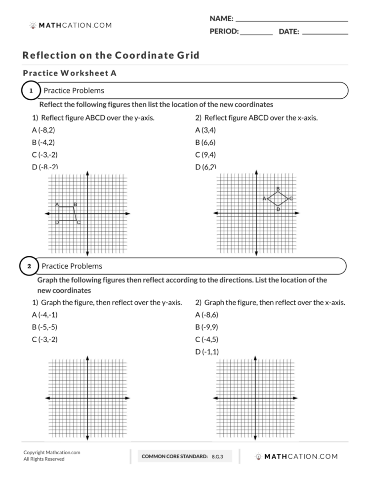 Reflection In Math  Mathcation