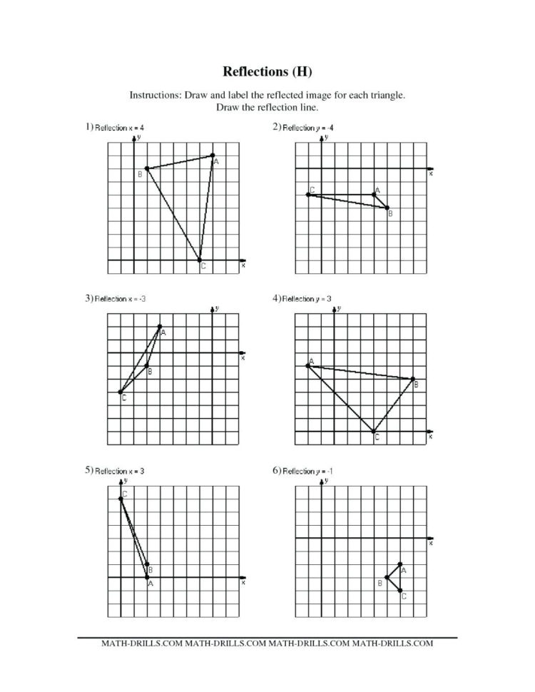 Reflections Worksheet Answers Math – Majicpicsclub