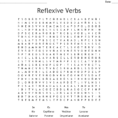Reflexive Verbs Word Search  Word