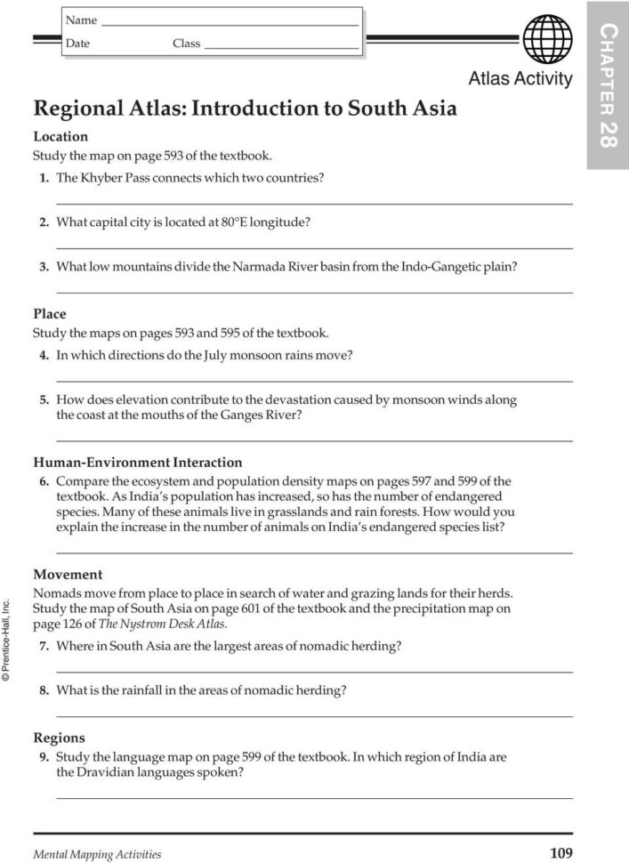 Regional Atlas Introduction To South Asia  Pdf