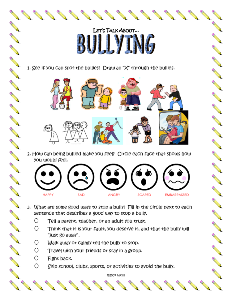 Remarkable Anti Bullying Worksheets For Ft Grade On Remarkable Anti Bullying Worksheets For Ft Grade On