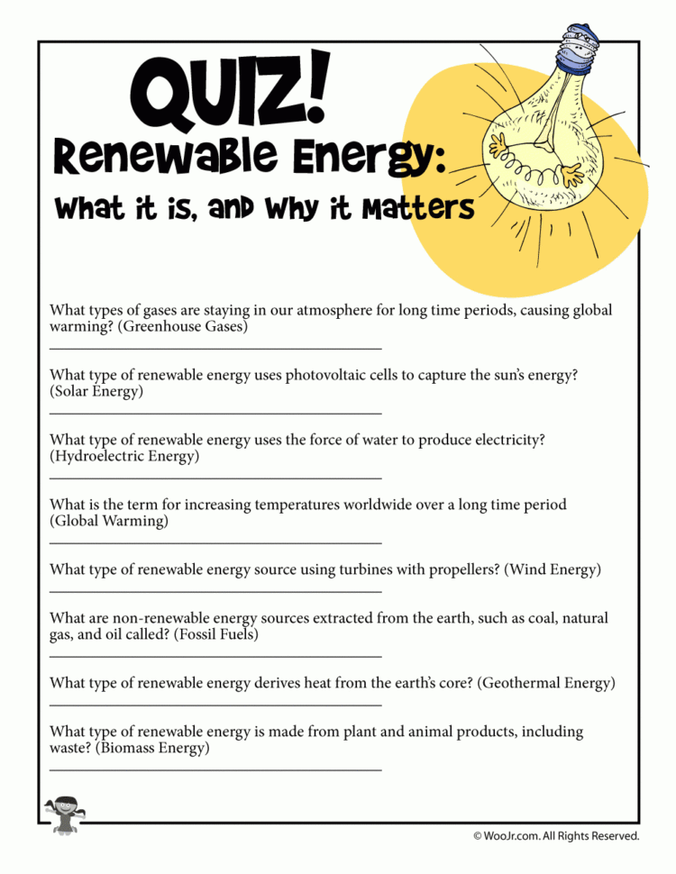 Reneble Energy Lesson Plan And Printable Worksheets  Woo