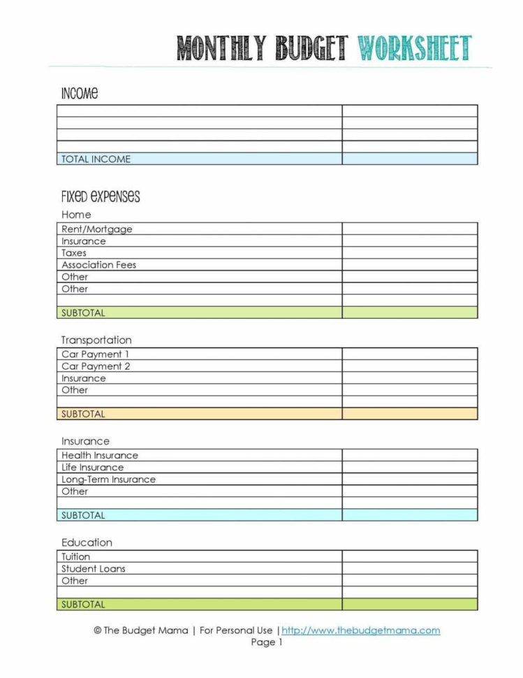 Rental Income And Expense Worksheet