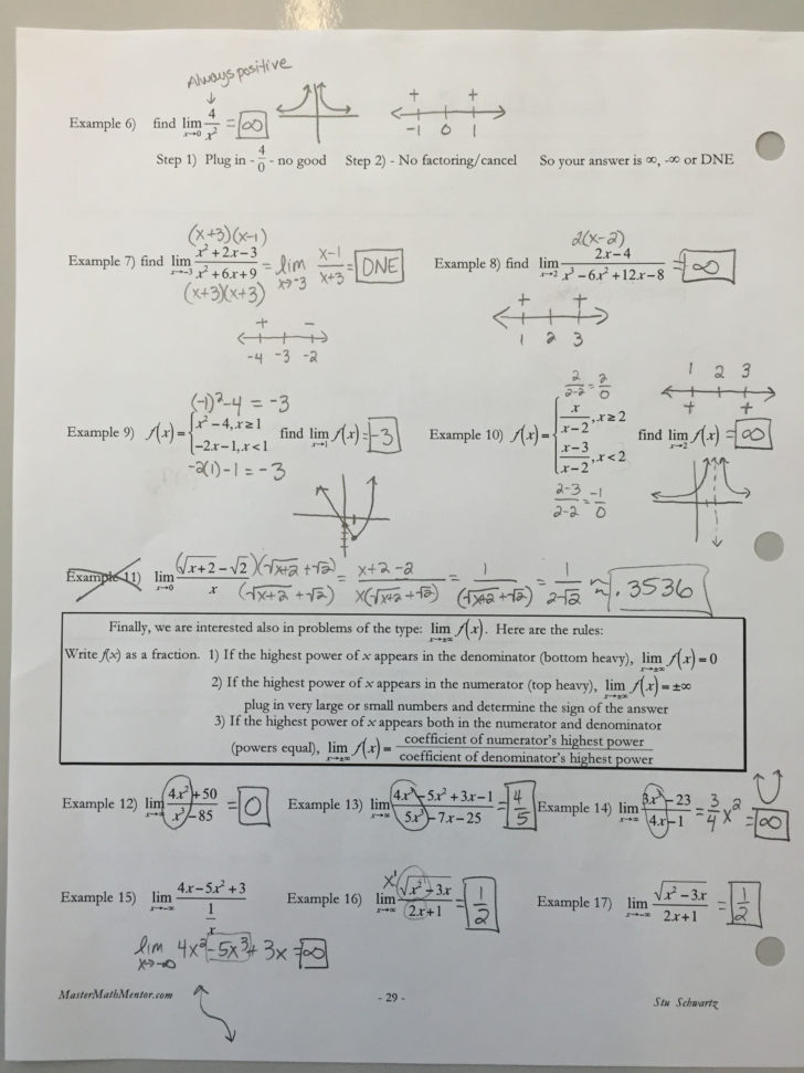 Precalculus Worksheets With Answers Pdf
