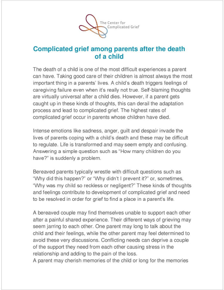 Resources  The Center For Complicated Grief
