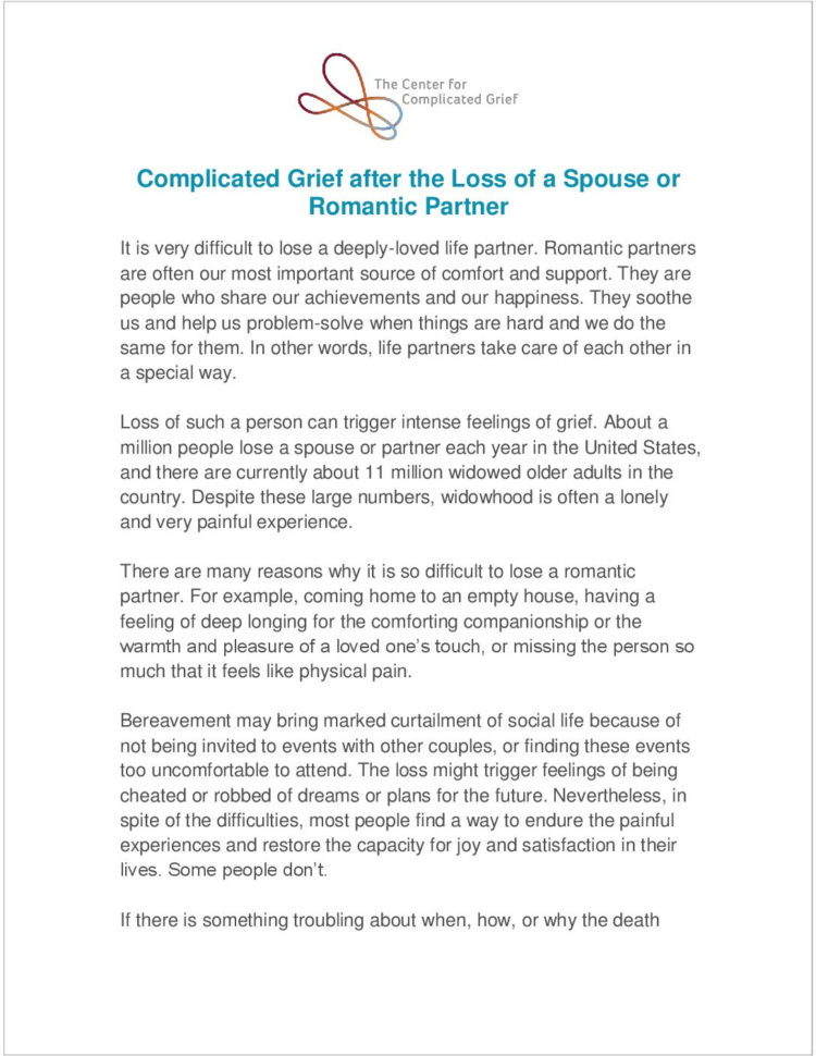 Resources  The Center For Complicated Grief