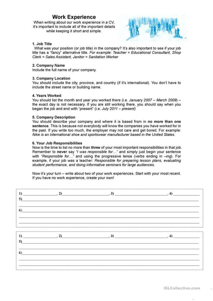 Resume Worksheet For High School Students Inspiration Of