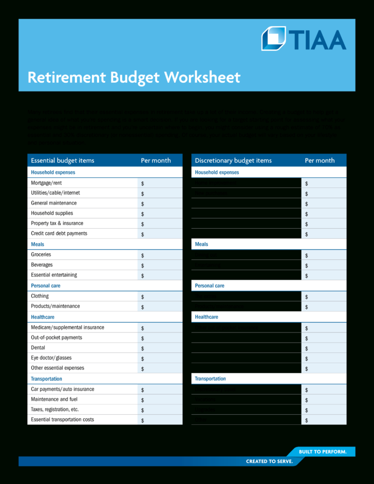 Retirement Budget Worksheet — db-excel.com