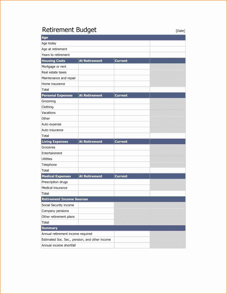 Retirement Income Planning Spreadsheet Free  Ilaajonline