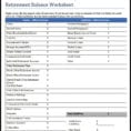Retirement Income Planning Spreadsheet Spreadsheet S
