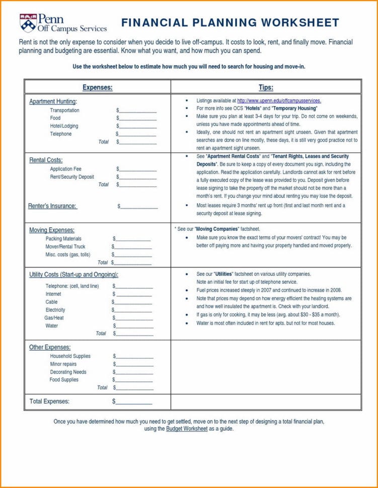 Retirement Planning Worksheet Canada  Universal Network