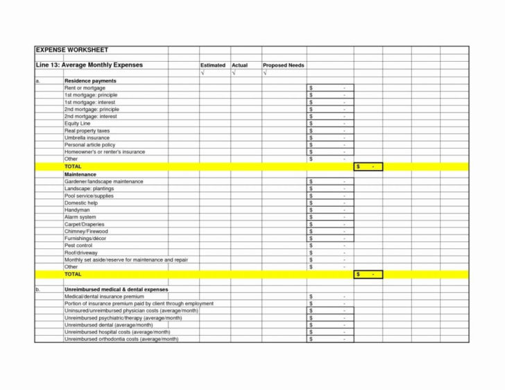 Monthly Income Worksheet Monthly Income Worksheet