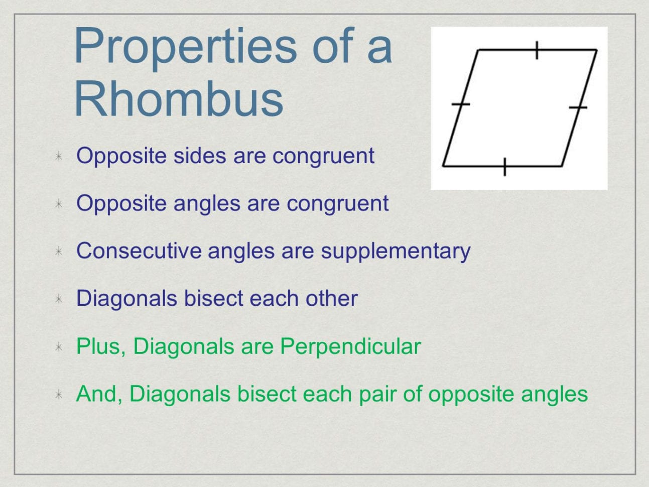 Rhombi And Squares Chapter 6 Section 5 Rhombus A Rhombus Is