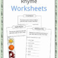 Rhyme  Worksheets  Definition For Kids