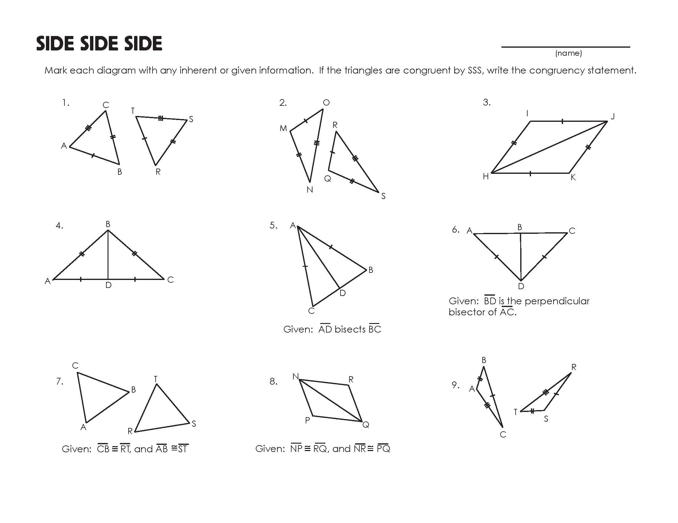 Right Triangle Trig Finding Missing Sides And Angles Worksheet Answers