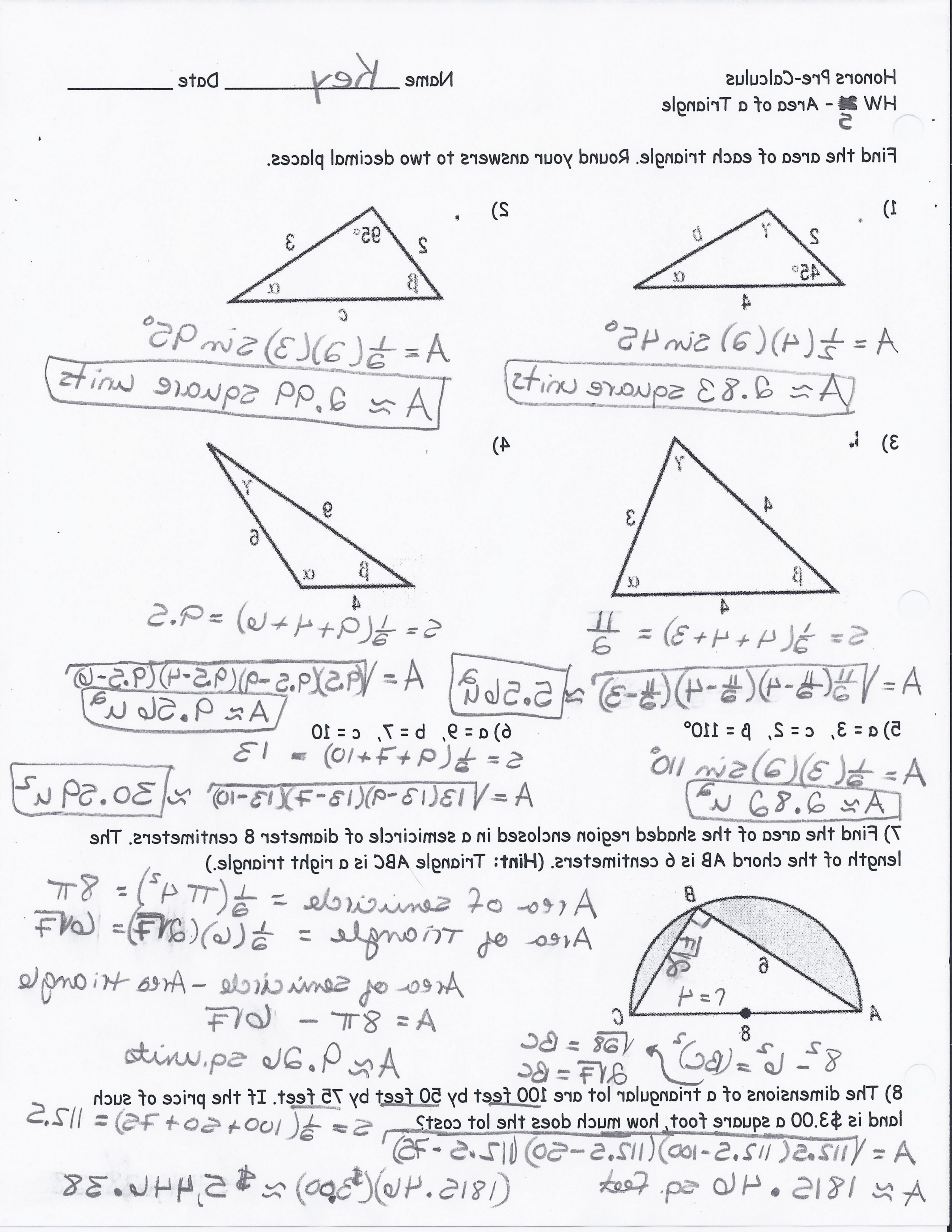 Right Triangle Trigonometry Worksheet With Answers  Soidergi