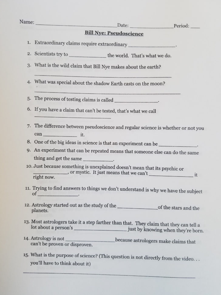 Rivera Middle School Pseudoscience Jpg Tch The Bill Nye