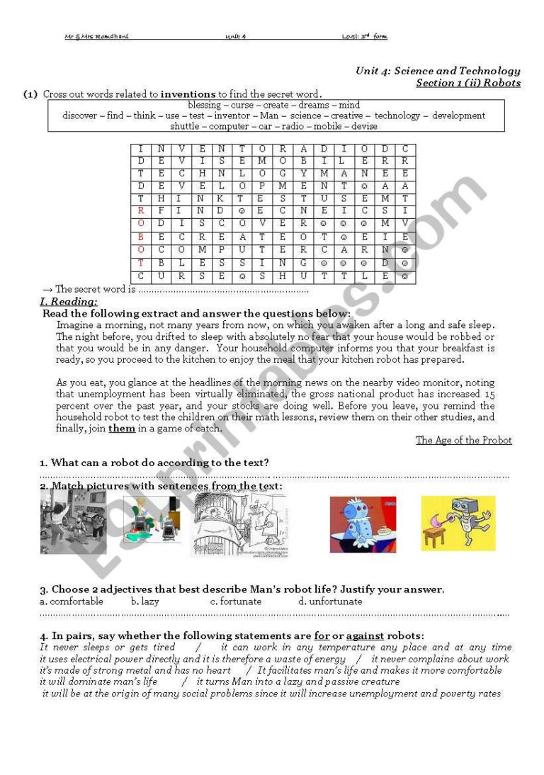 Secrets Of The Mind Worksheet Answers